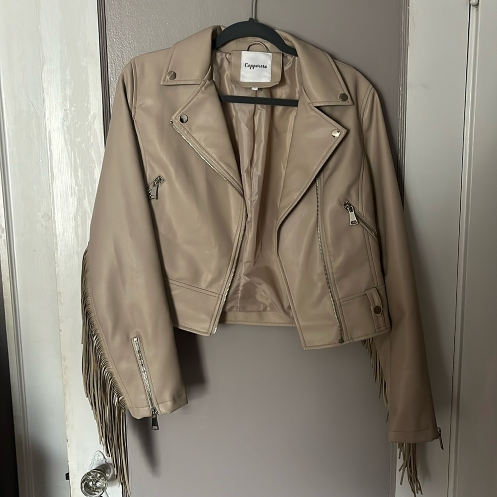 Women’s CopperRose leather jacket